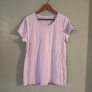 No Boundaries Women's XXXL Lavendar Baby doll T shirt Casual Y2K Comfy Soft